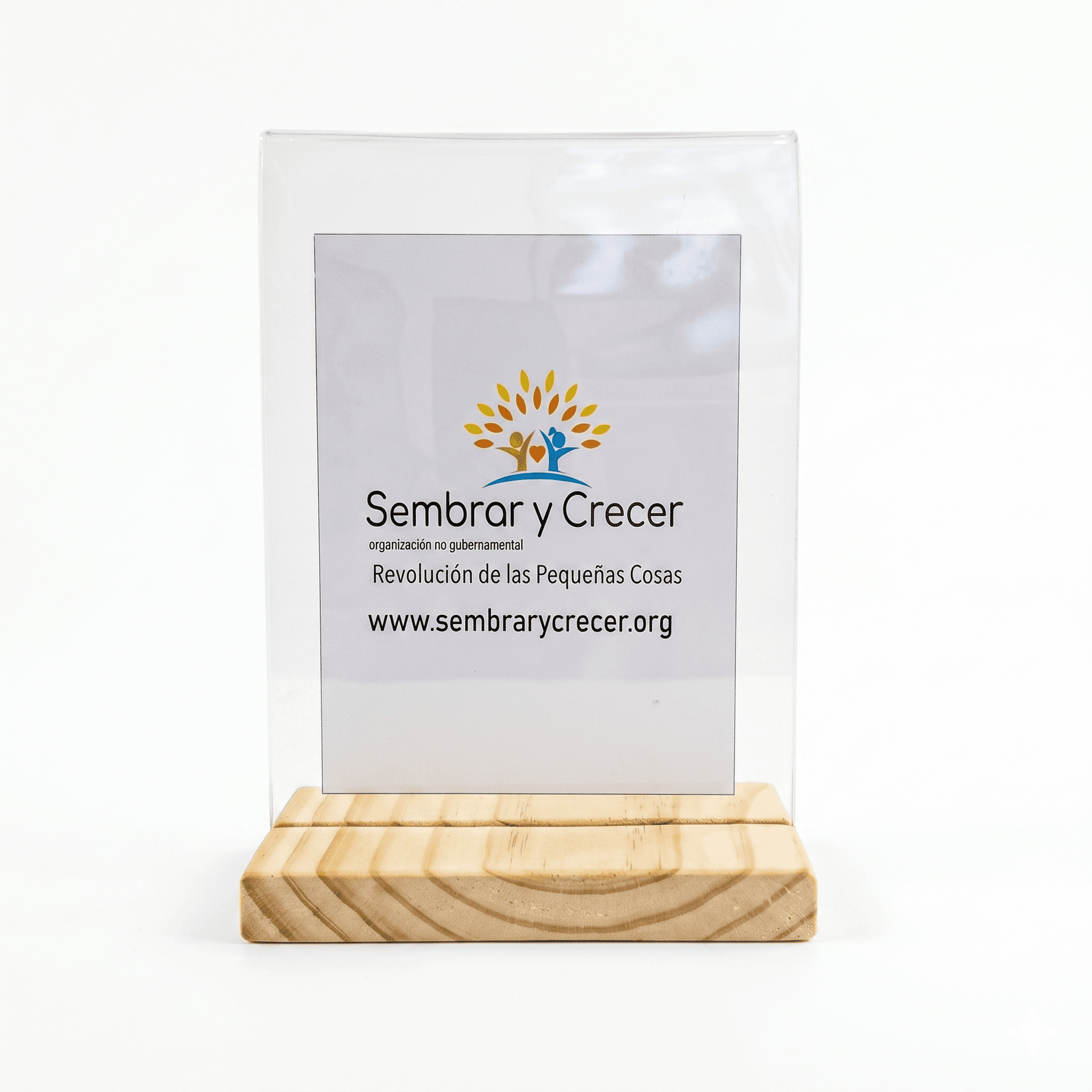 Soporte Acrílico Sembrar y Crecer