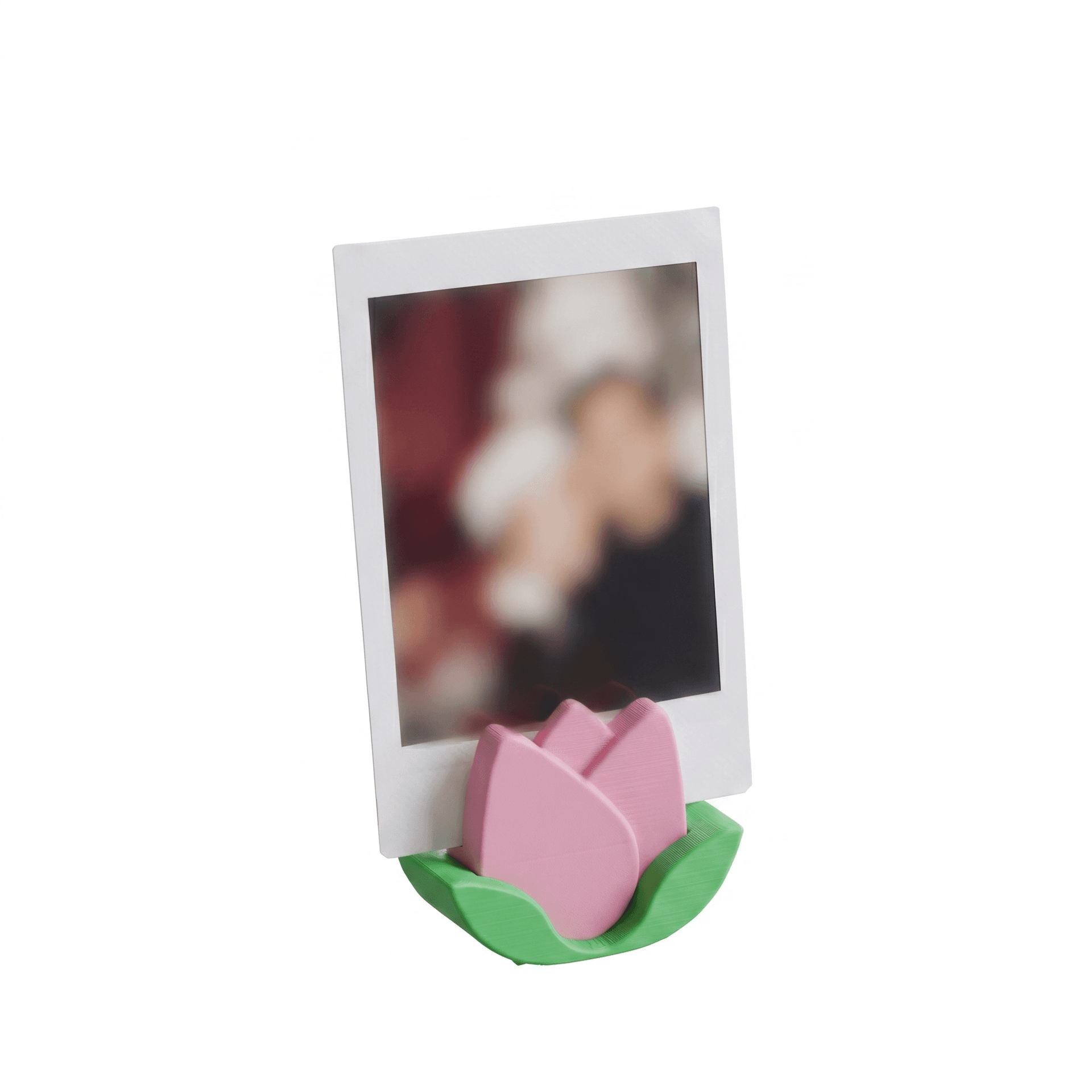 Soporte Tulipán Rosa para Foto
