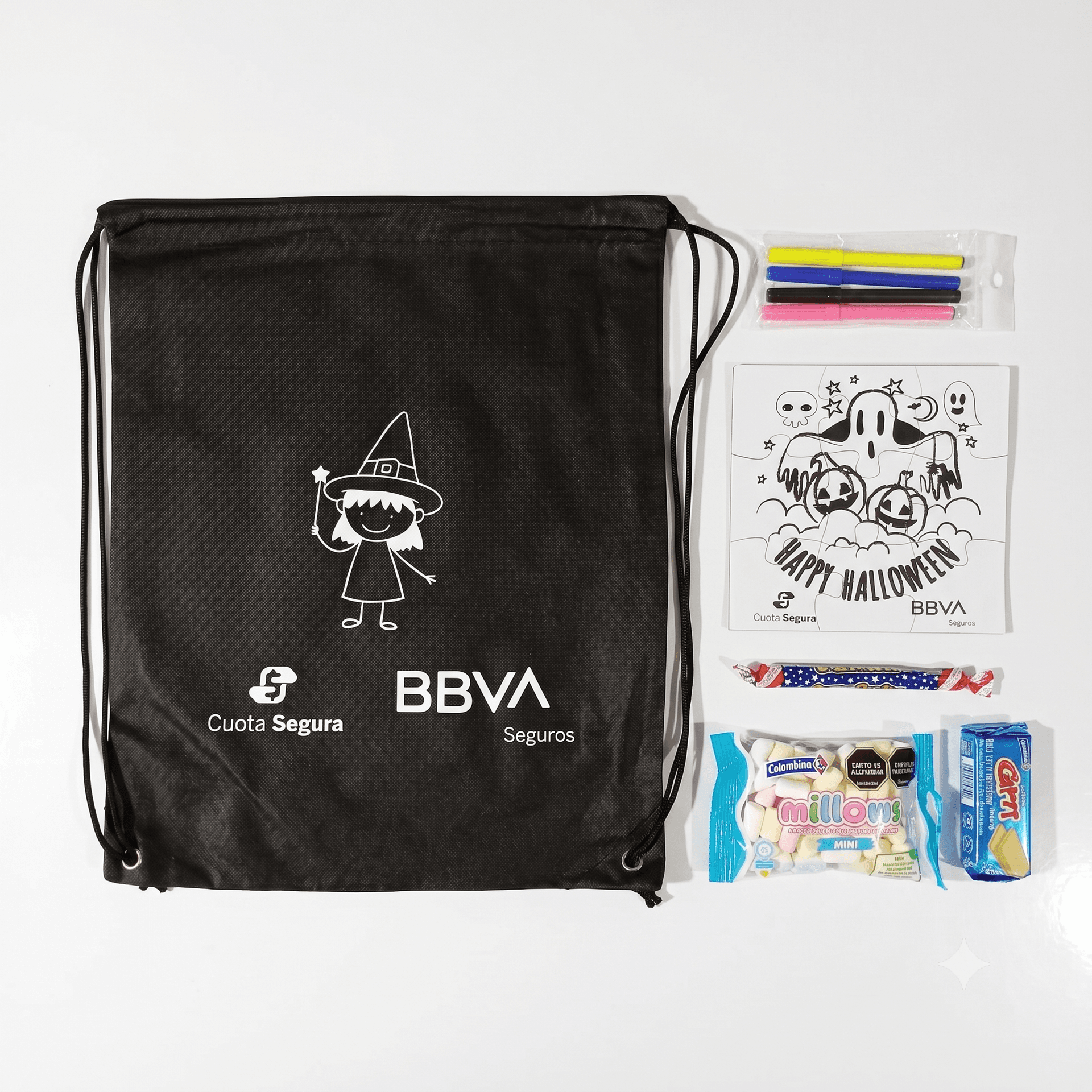 Kit Infantil Halloween BBVA Seguros