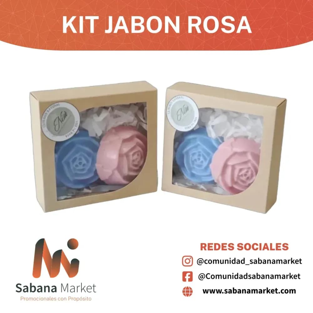 KIT JABON ROSA