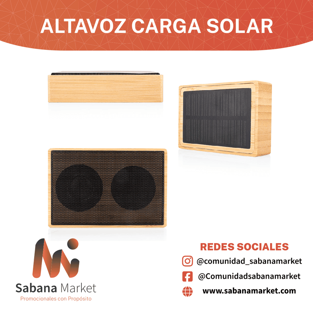 ALTAVOZ CARGA SOLAR