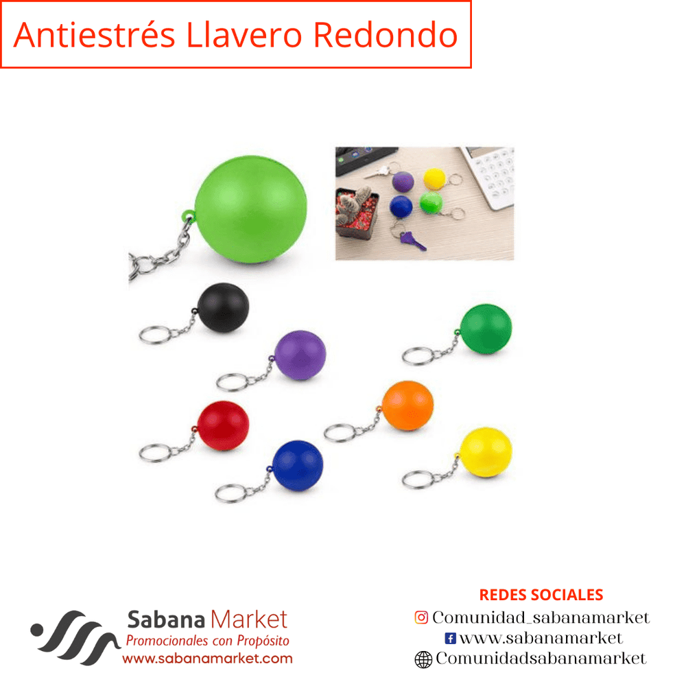 ANTIESTRÉS LLAVERO REDONDO