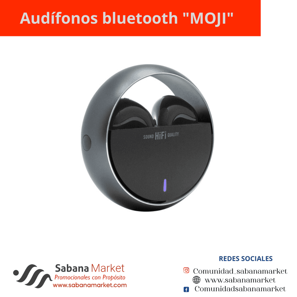 AUDÍFONOS BLUETOOTH "MOJI"