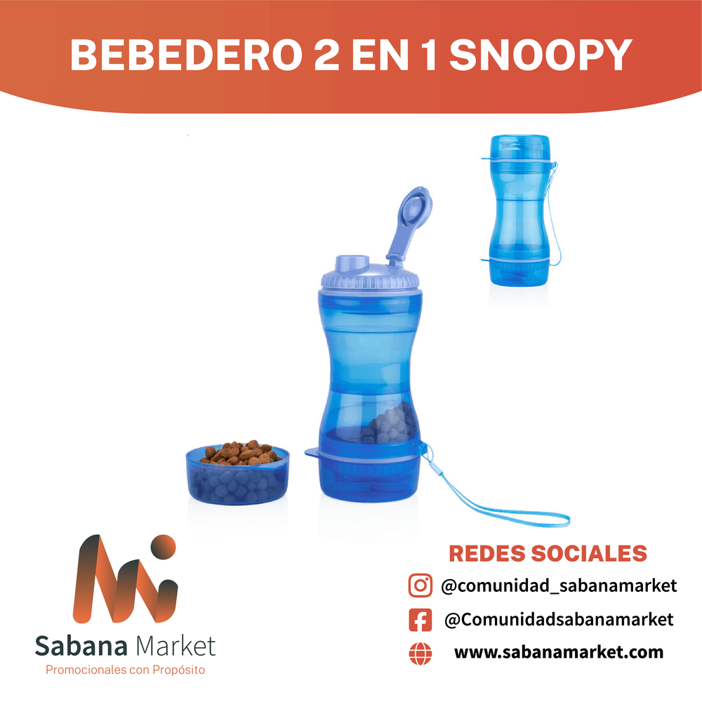 BEBEDERO 2 EN 1 SNOOPY