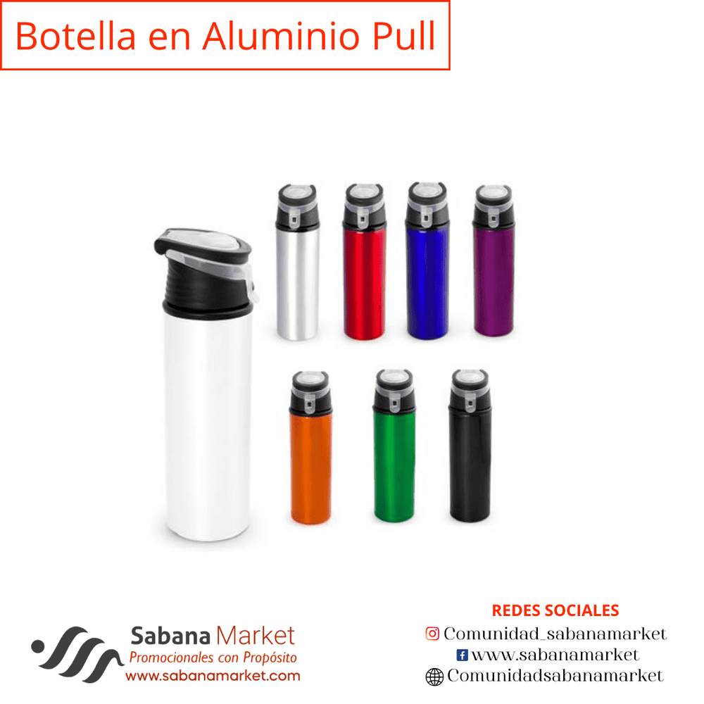Botella en Aluminio Pull 650 ml / 22 oz