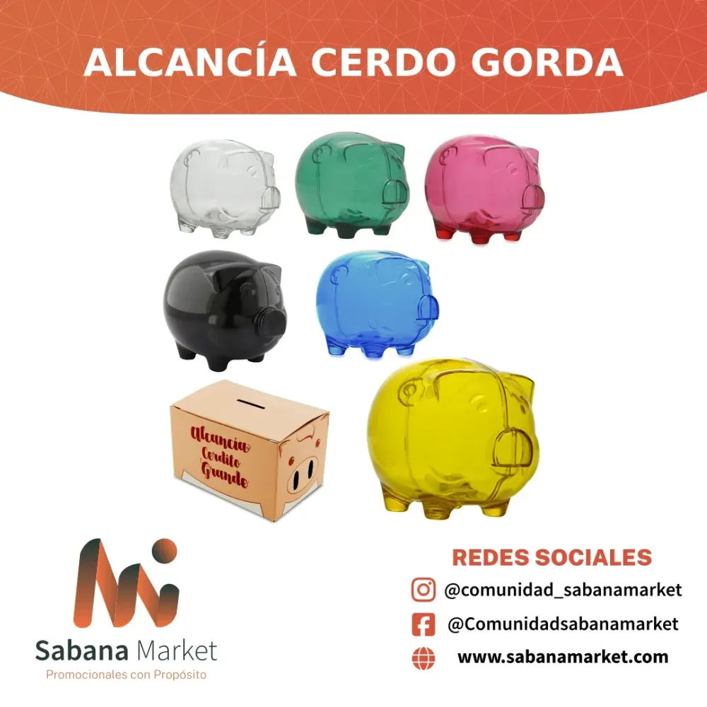 Alcancía Cerdo Gorda