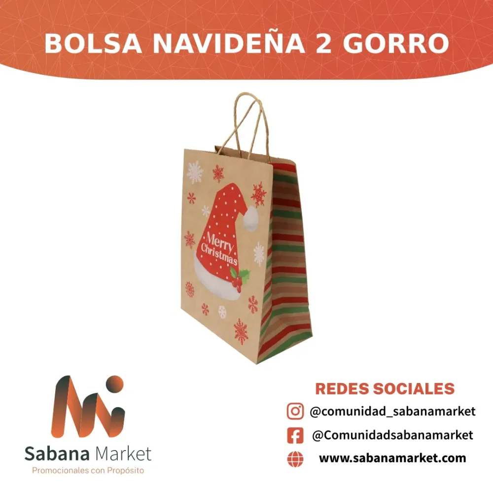 Bolsa Navideña 2 Gorro