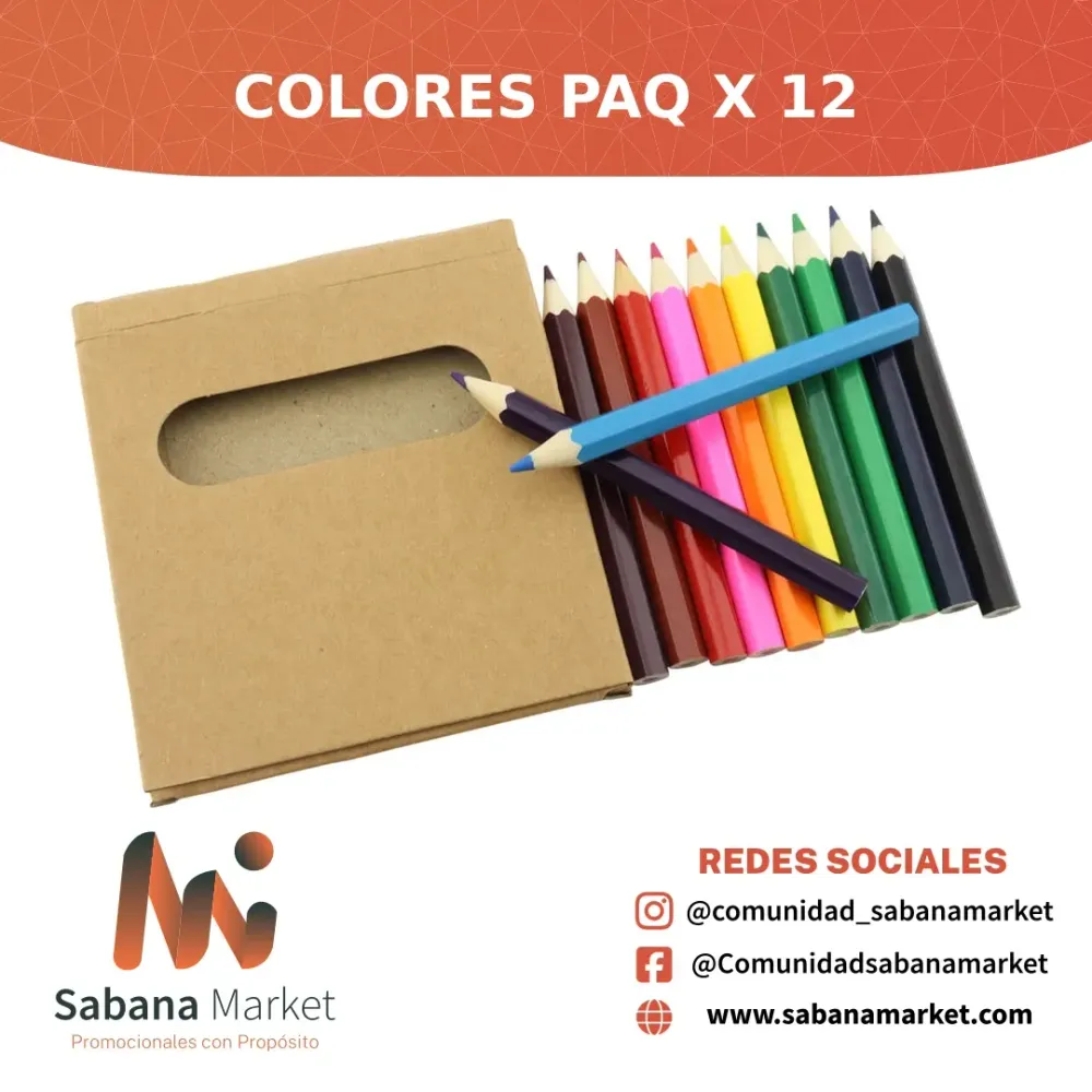 Colores Paq x 12