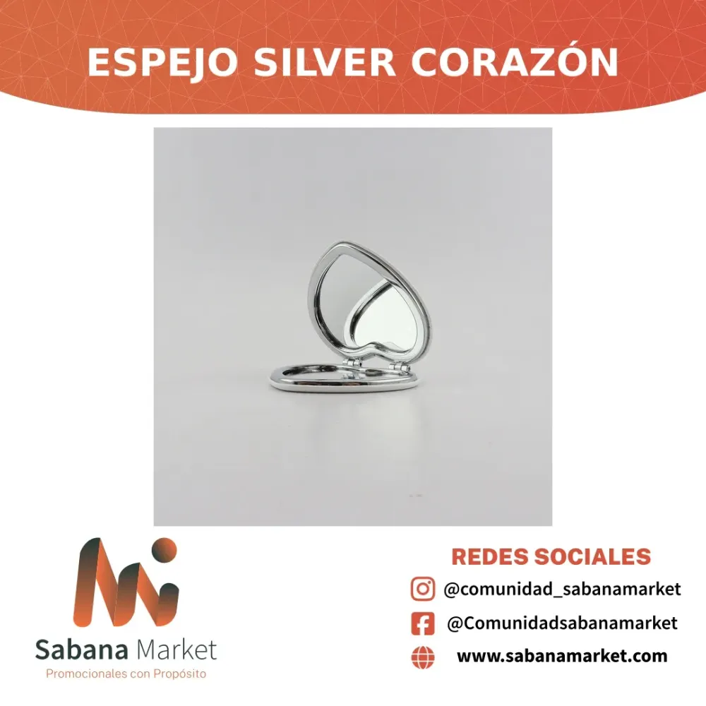 Espejo Silver Corazón