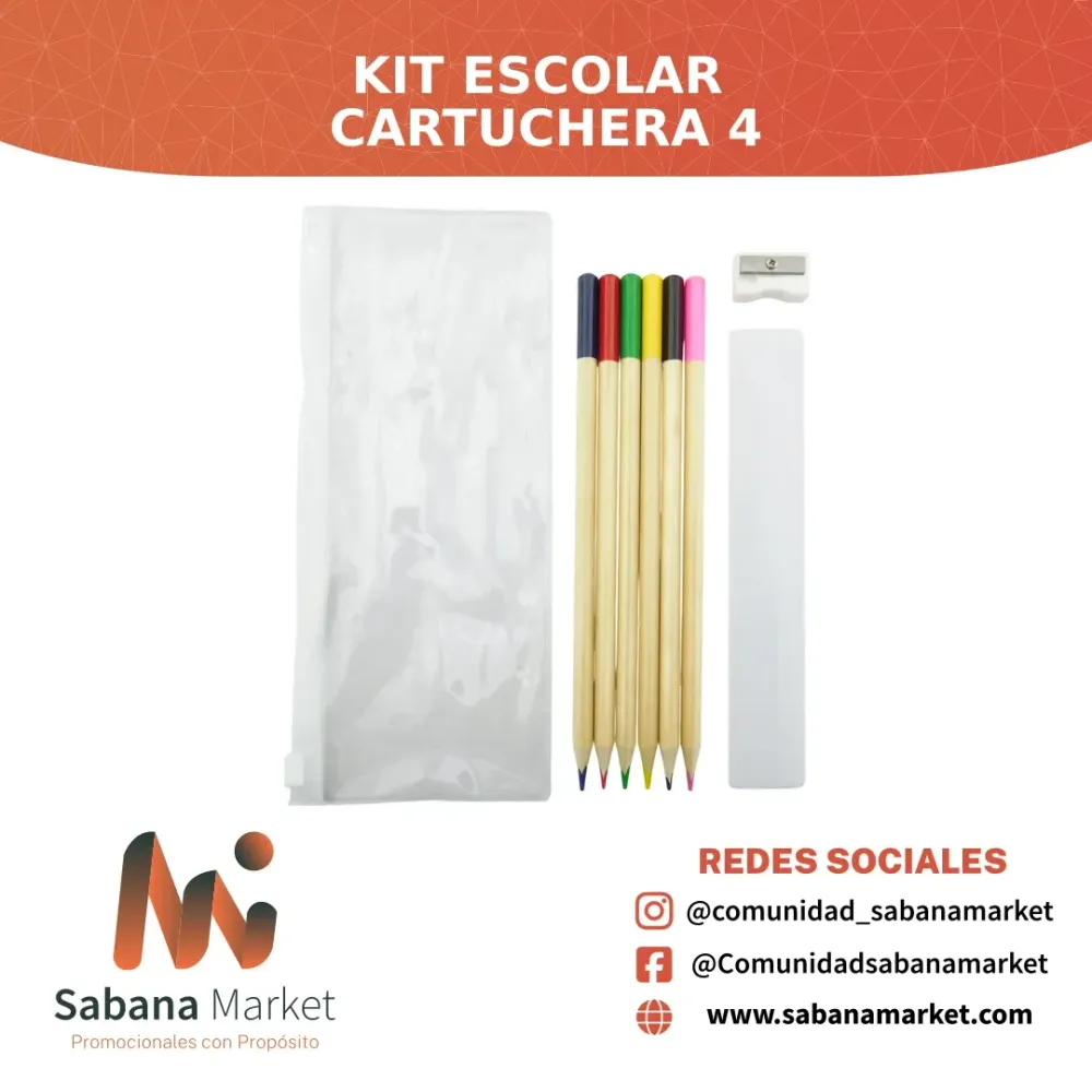 Kit Escolar Cartuchera 4
