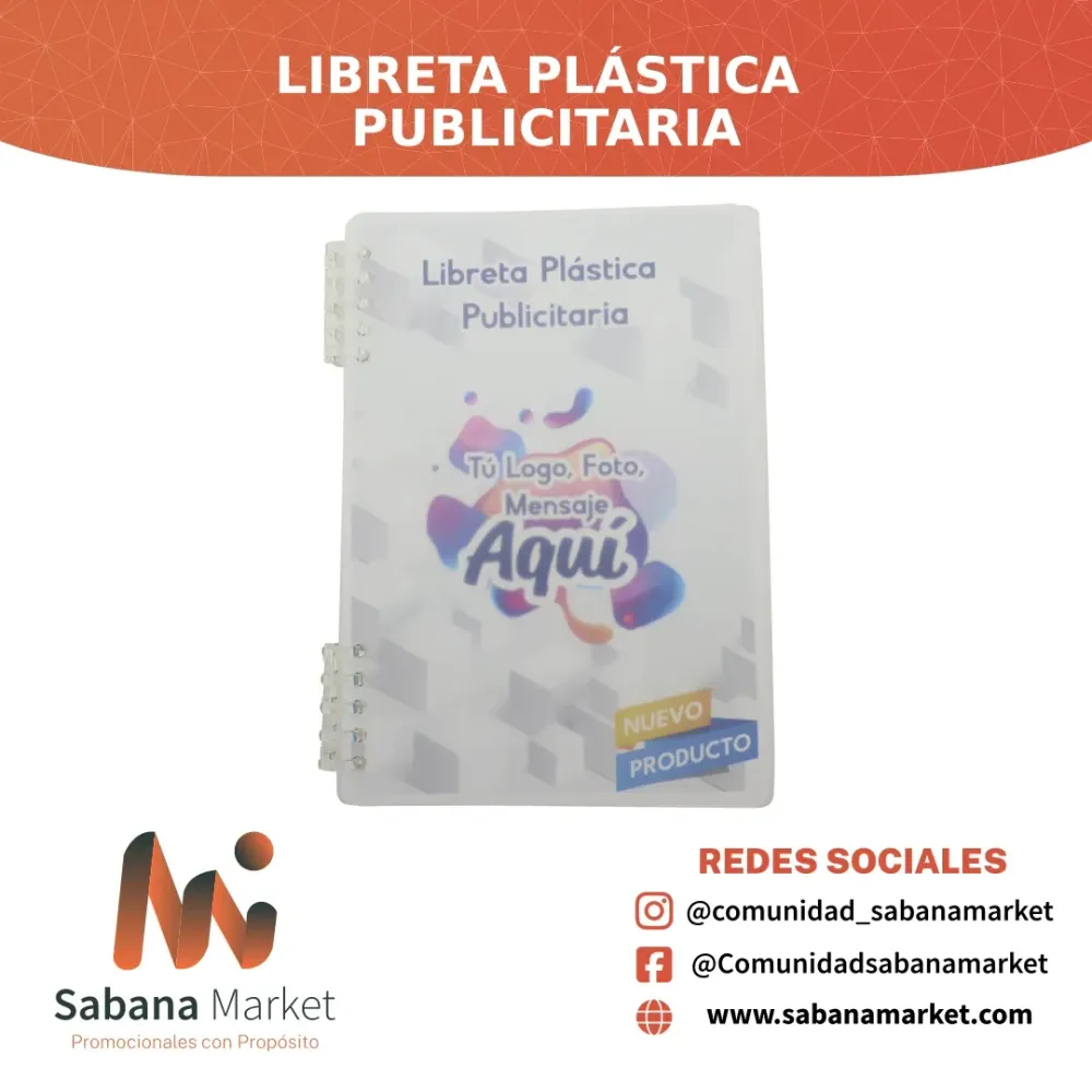 Libreta Plástica Publicitaria