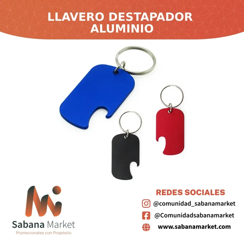 Llavero Destapador Aluminio