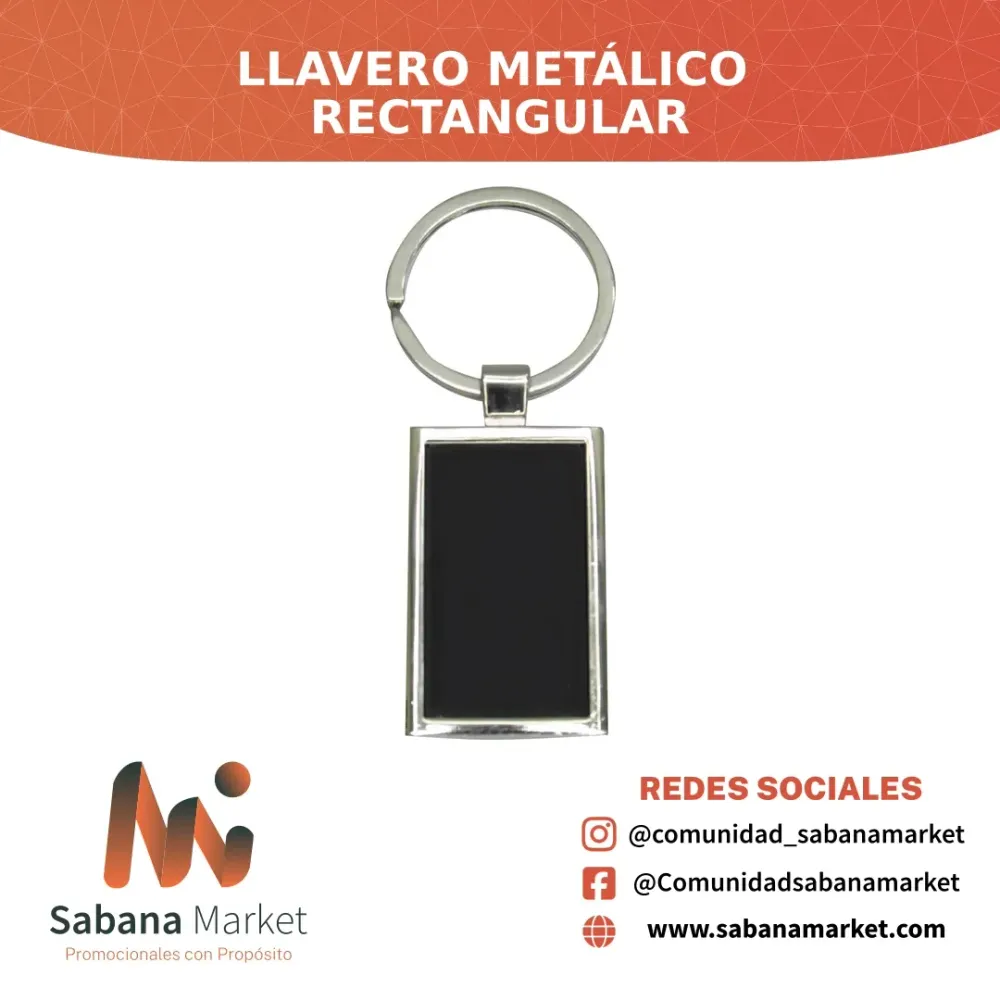 Llavero Metálico Rectangular