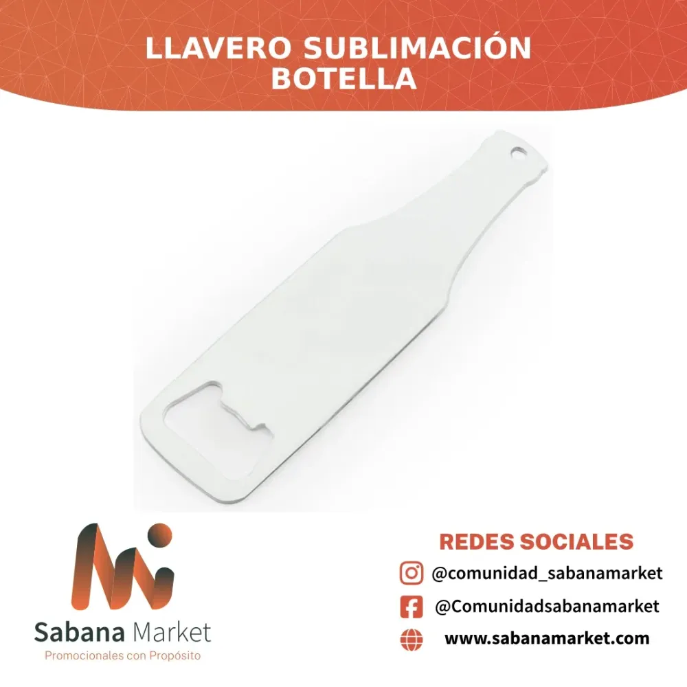 Llavero Sublimación Botella