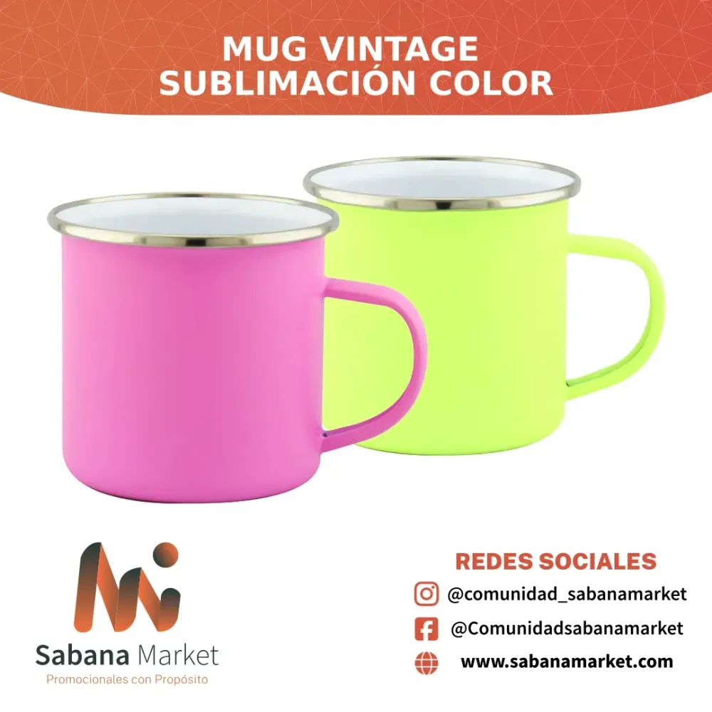 Mug Vintage Sublimación Color