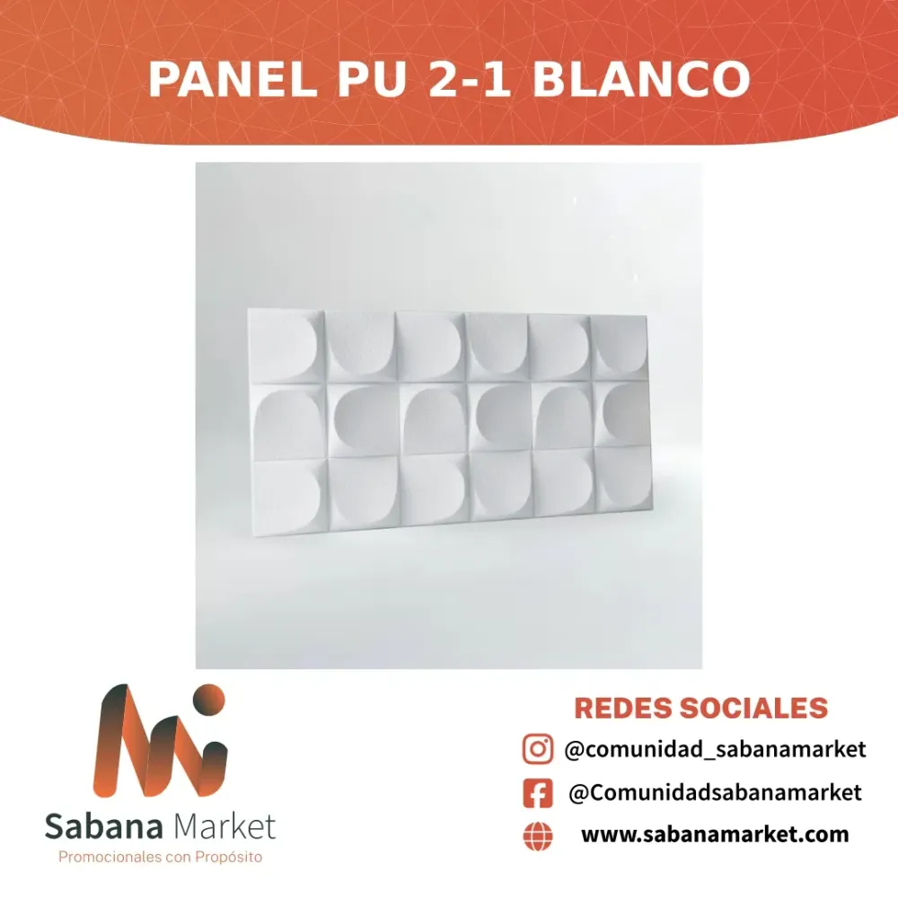 Panel PU 2-1 Blanco