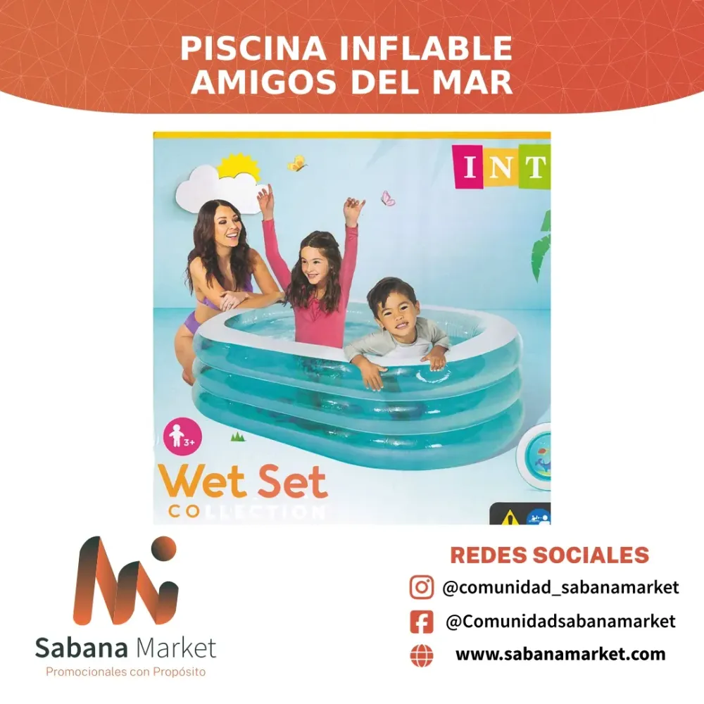 Piscina Inflable Amigos del Mar