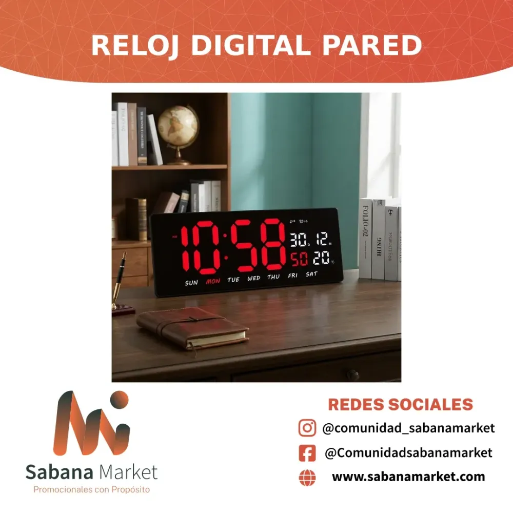 Reloj Digital Pared