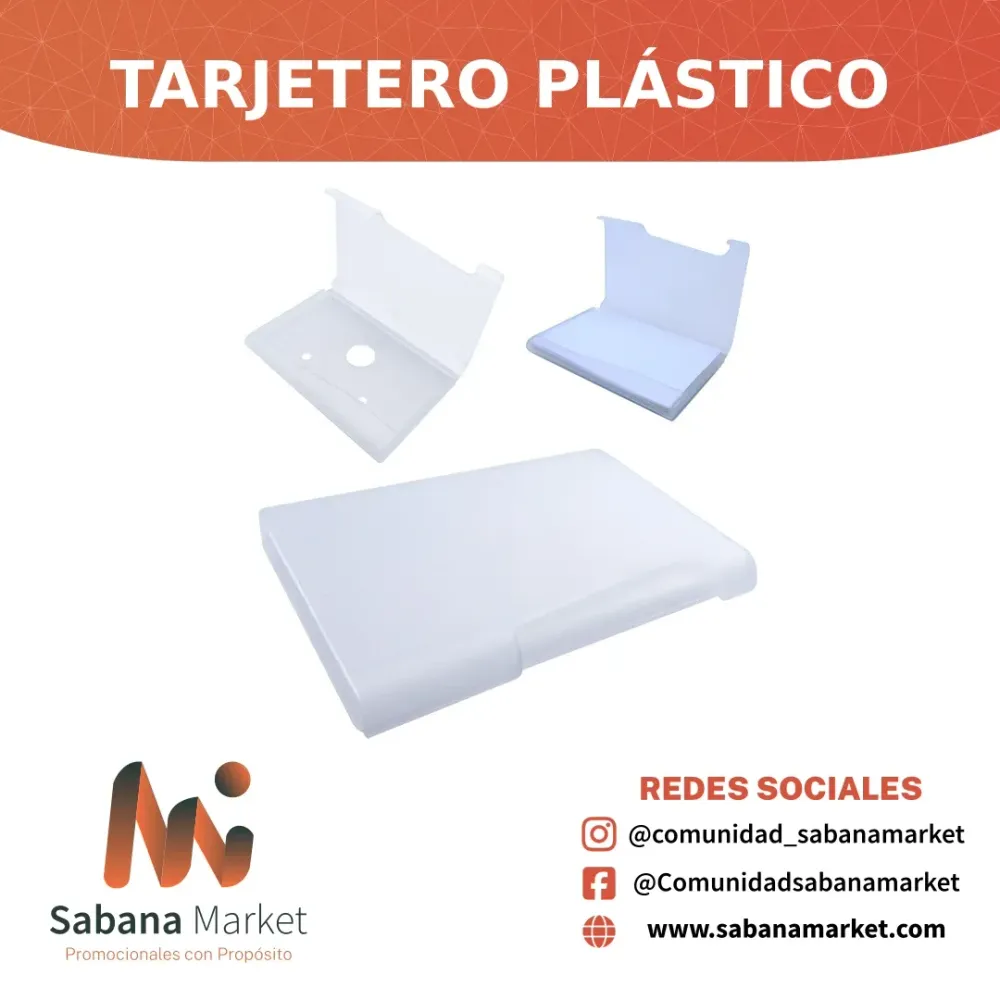Tarjetero Plástico