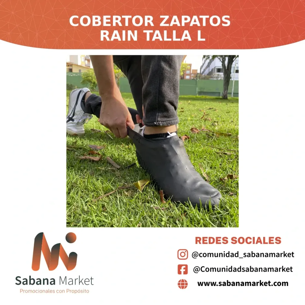 Cobertor Zapatos Rain Talla L