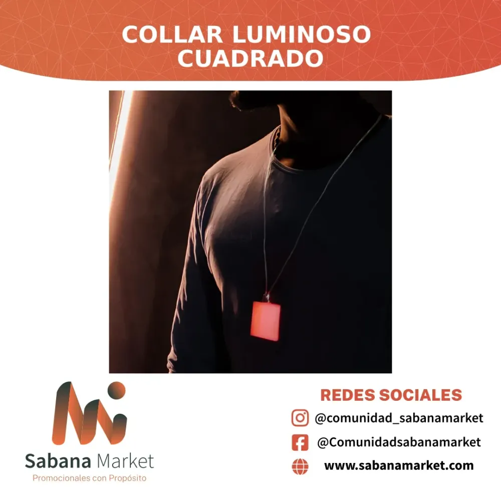 Collar Luminoso Cuadrado