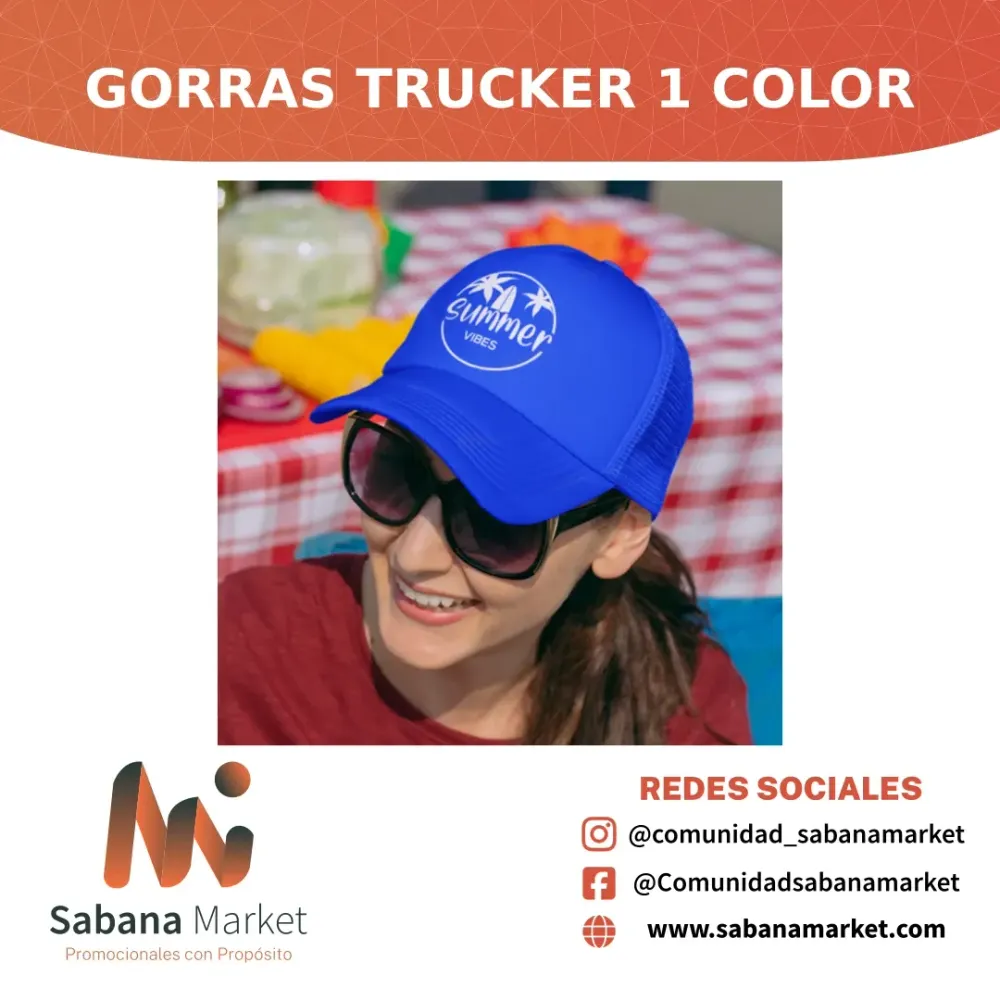 Gorras Trucker 1 Color