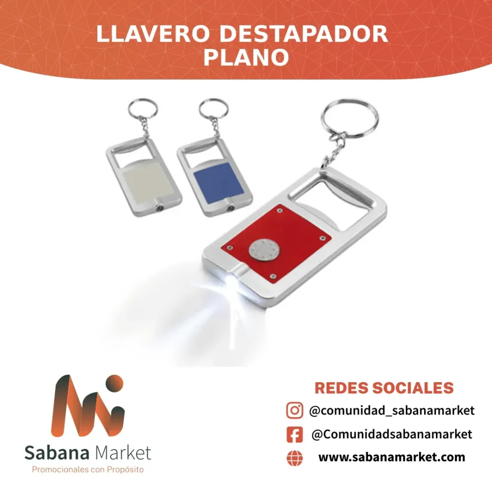 Llavero Destapador Plano