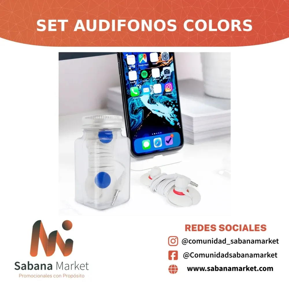 Set Audifonos Colors