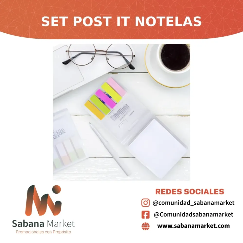 Set Post It Notelas