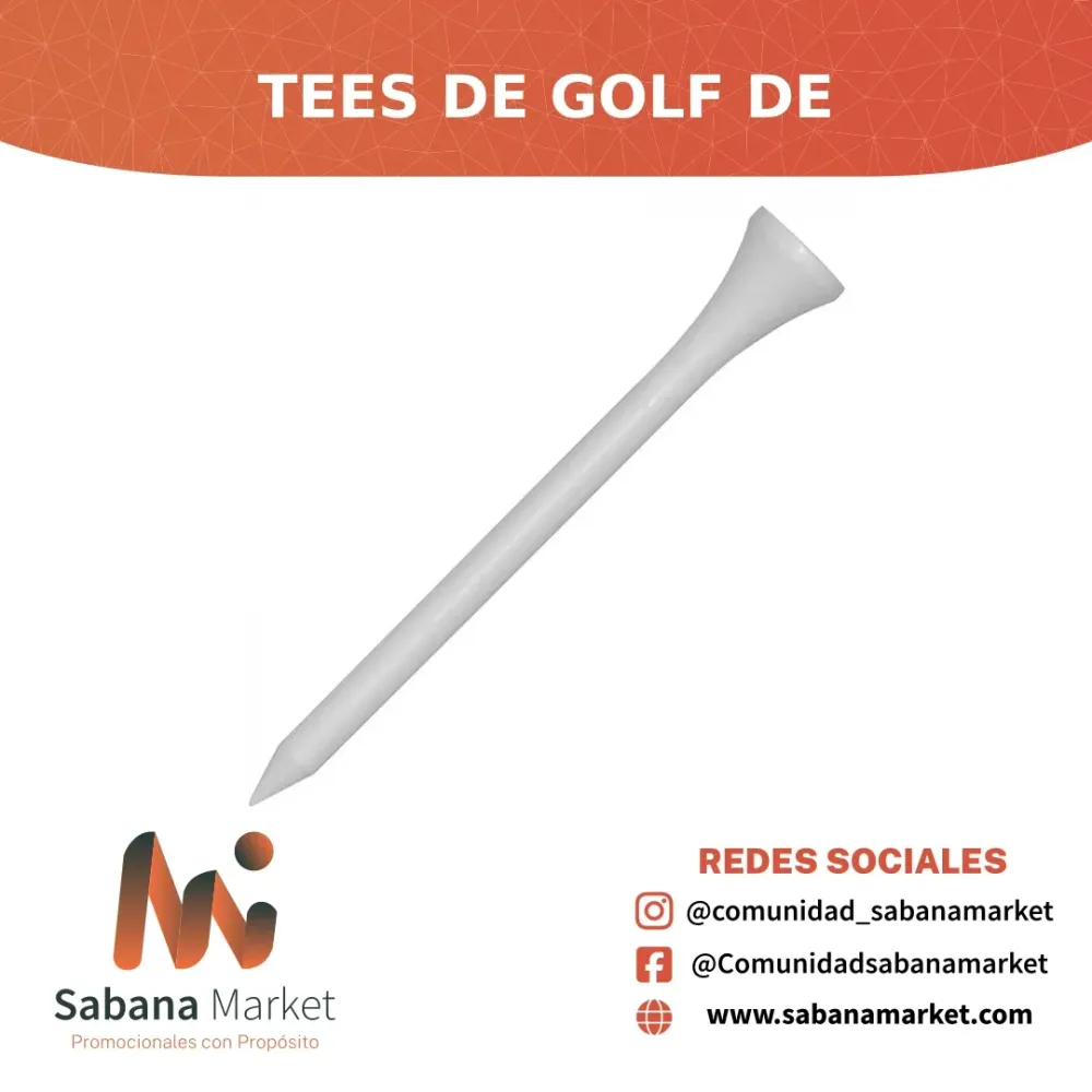 Tees de Golf de 7 cm