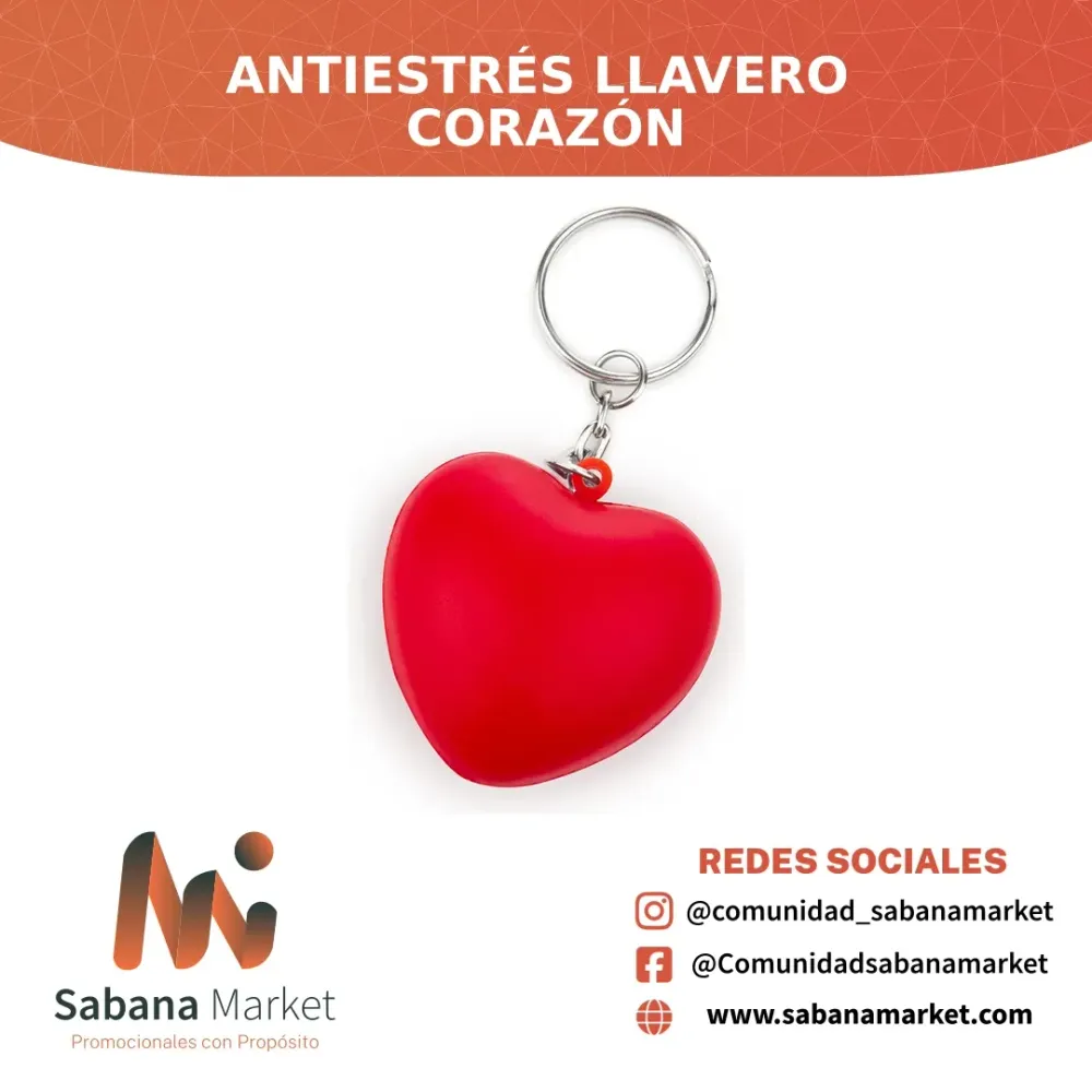 Antiestrés Llavero Corazón
