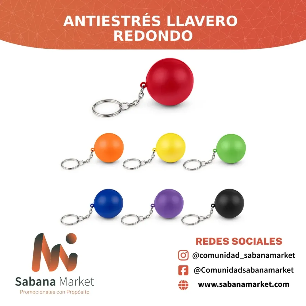 Antiestrés Llavero Redondo