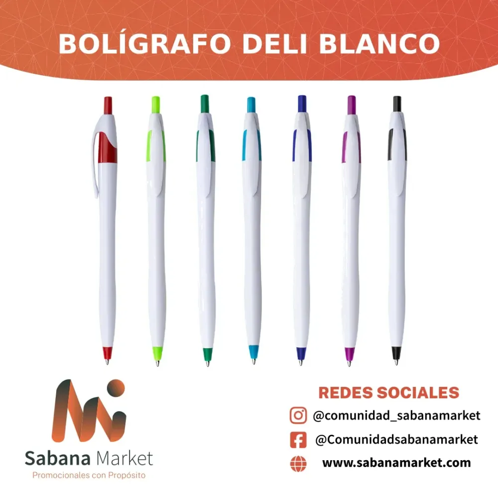 Bolígrafo Deli Blanco