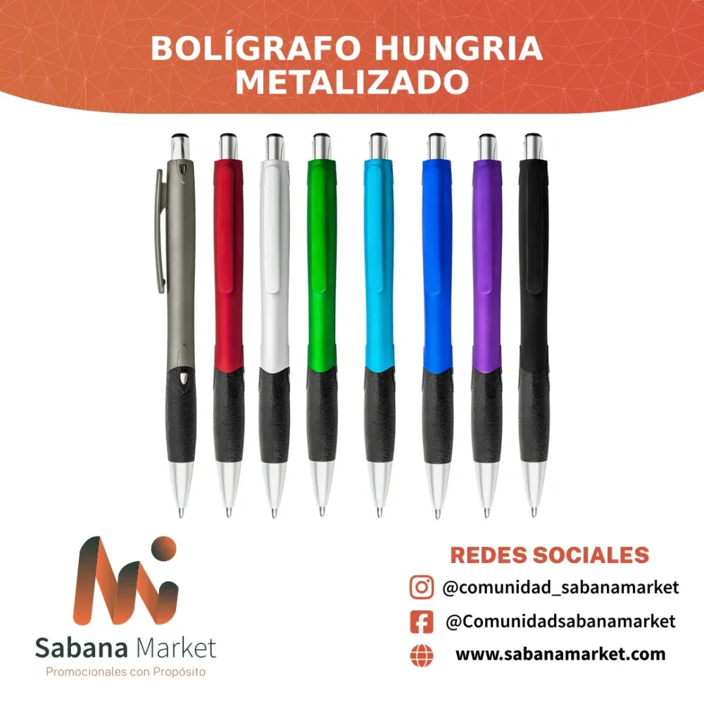 Bolígrafo Hungria Metalizado