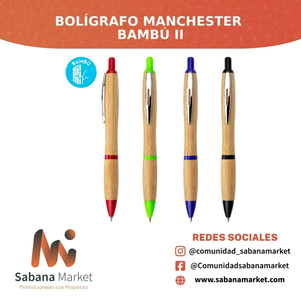 Bolígrafo Manchester Bambú II