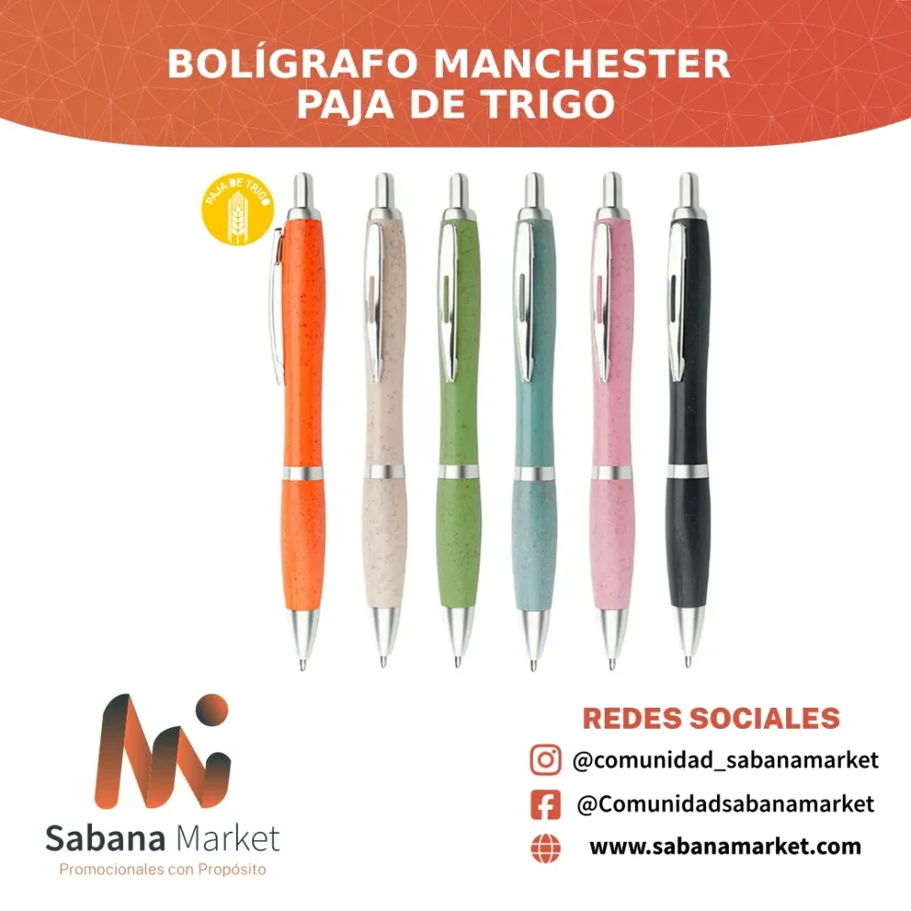 Bolígrafo Manchester Paja de Trigo