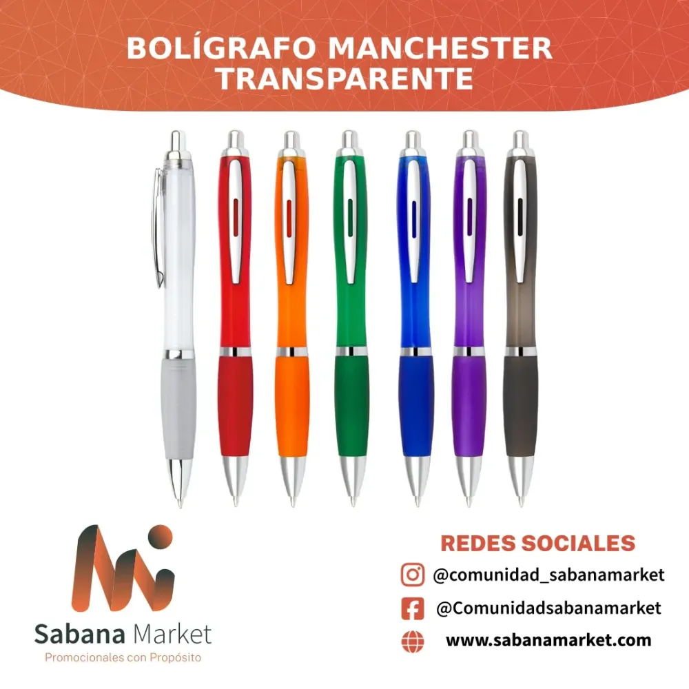 Bolígrafo Manchester Transparente