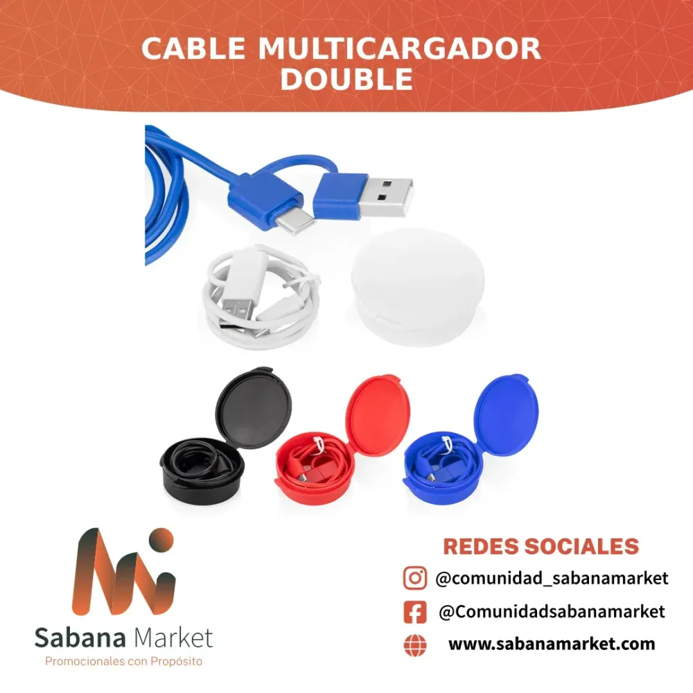 Cable Multicargador Double