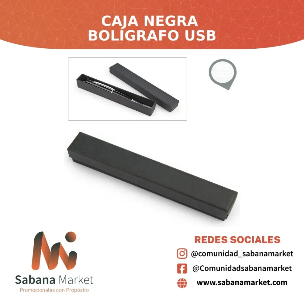 Caja Negra Bolígrafo USB