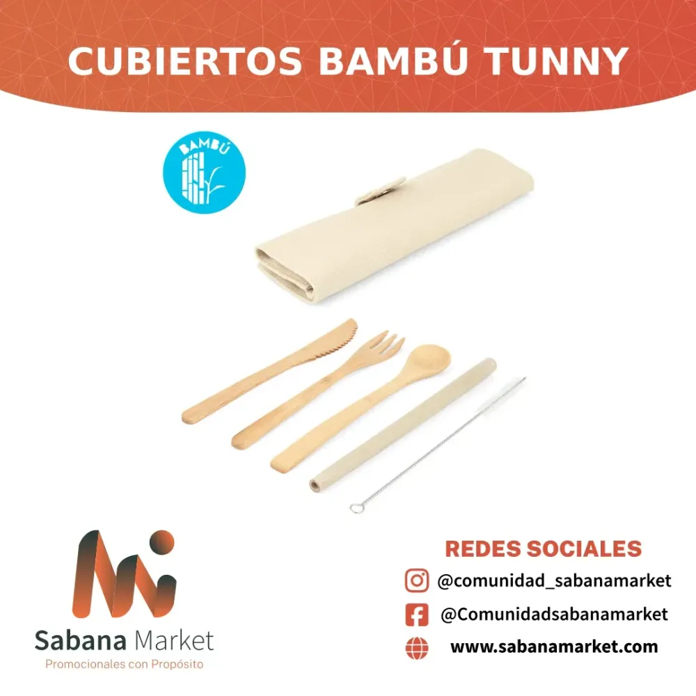 Cubiertos Bambú Tunny