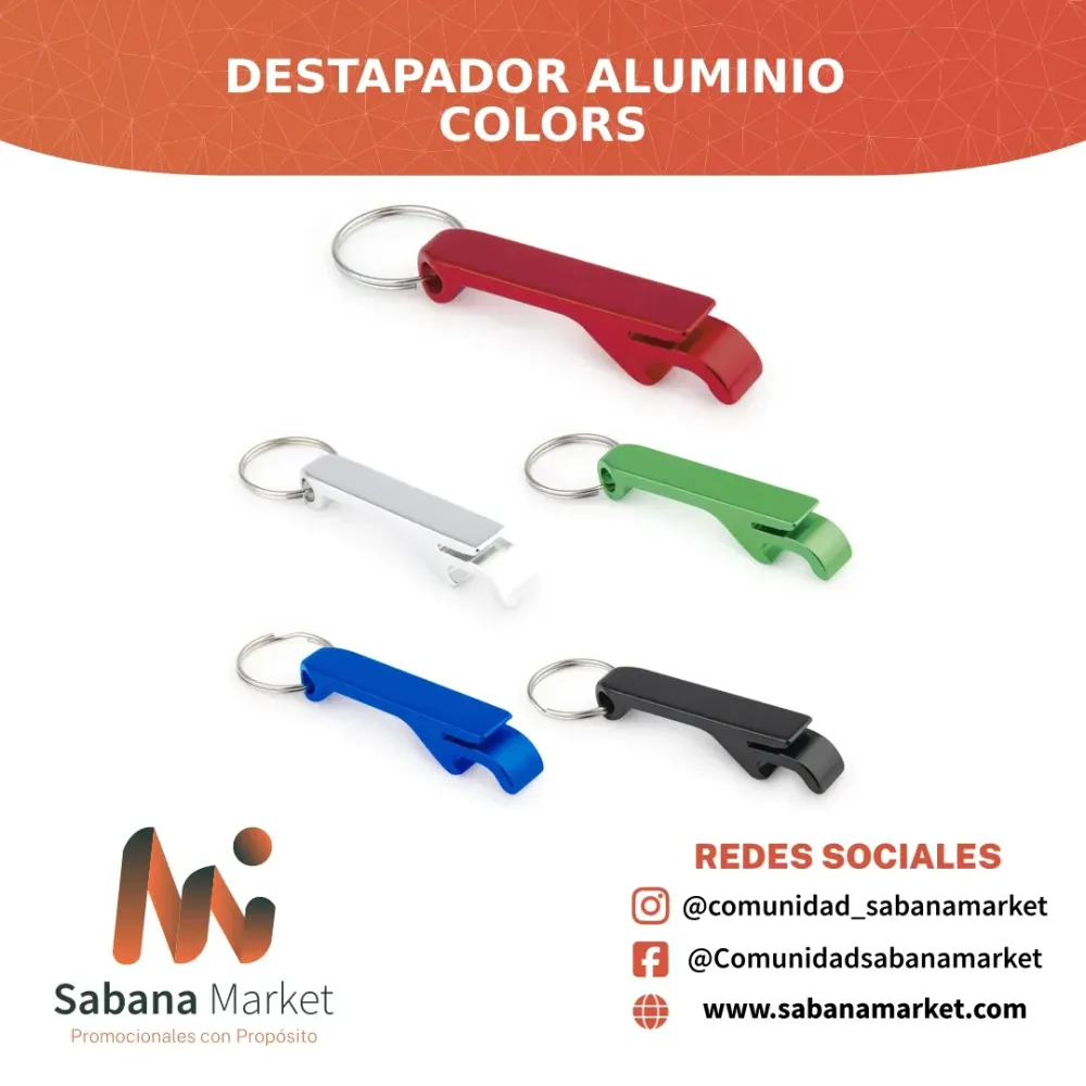Destapador Aluminio Colors