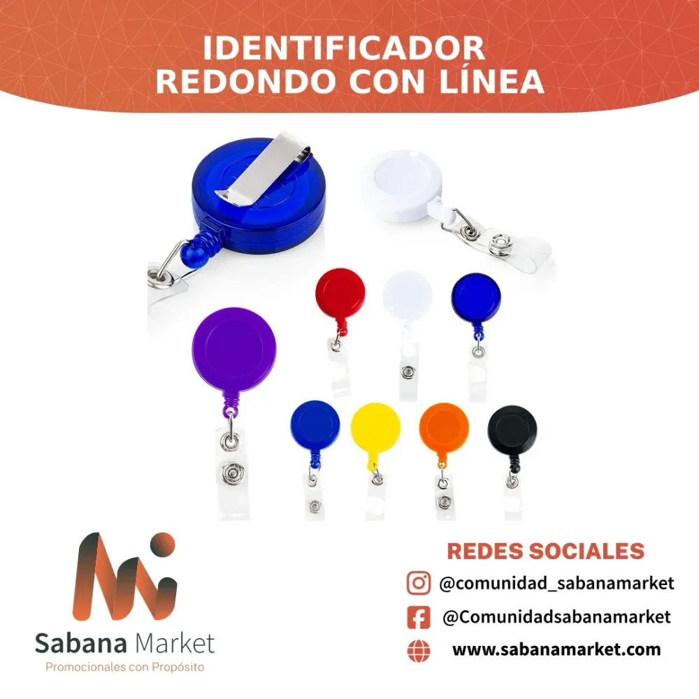Identificador Redondo con Línea