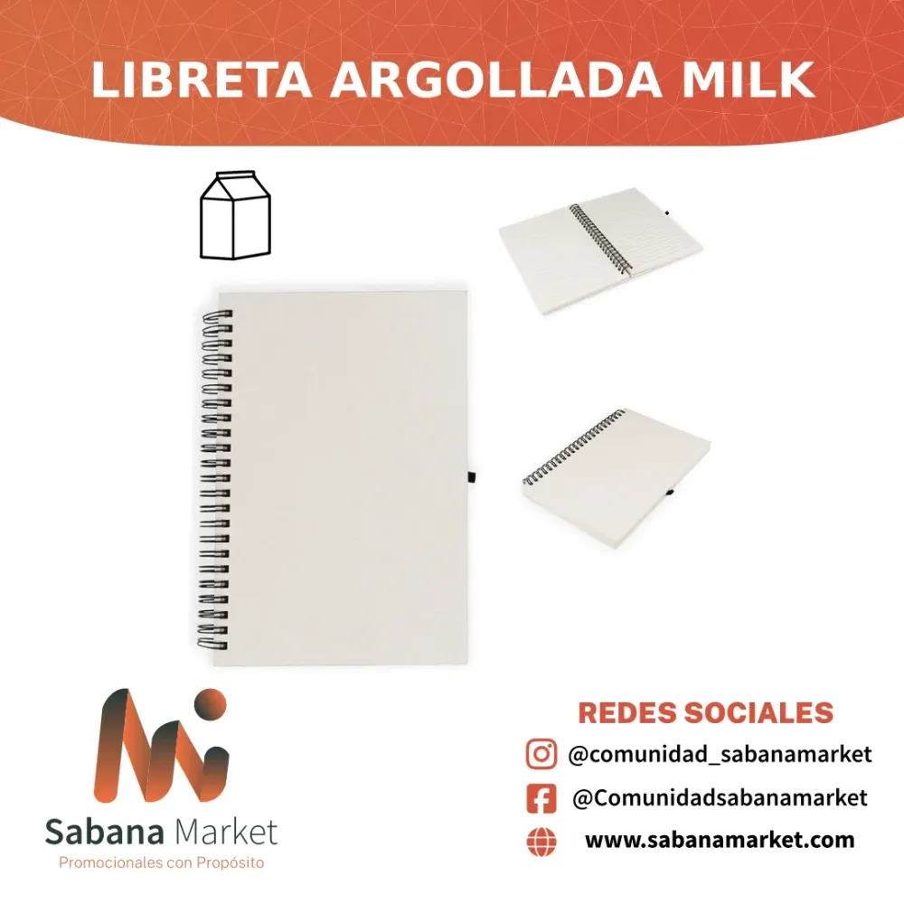 Libreta Argollada Milk