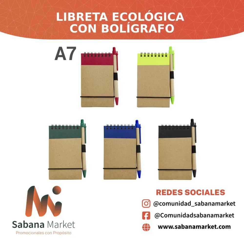 Libreta Ecológica con Bolígrafo