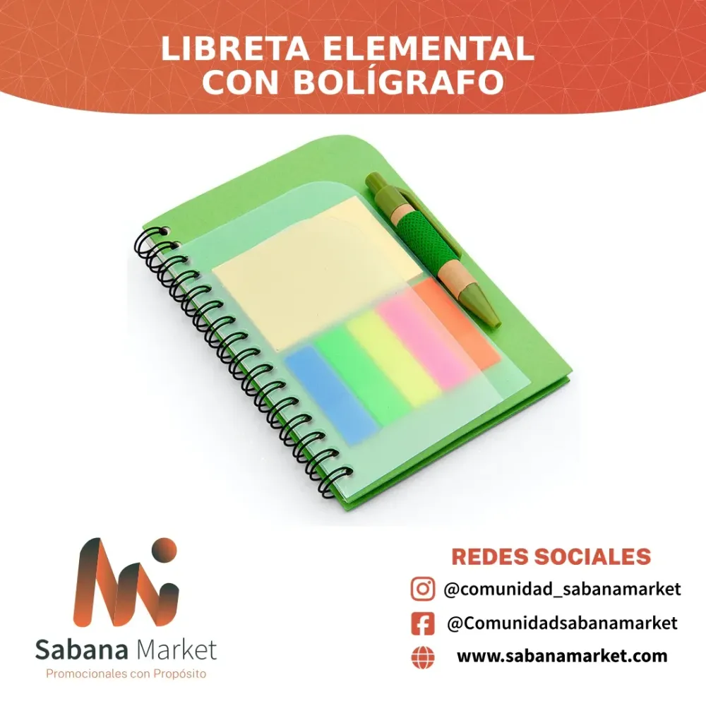 Libreta Elemental con Bolígrafo