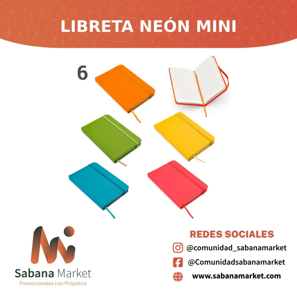 Libreta Neón Mini