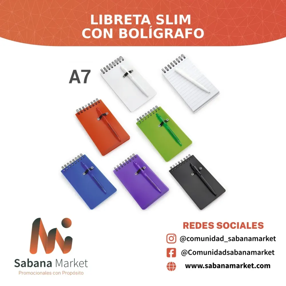 Libreta Slim con Bolígrafo