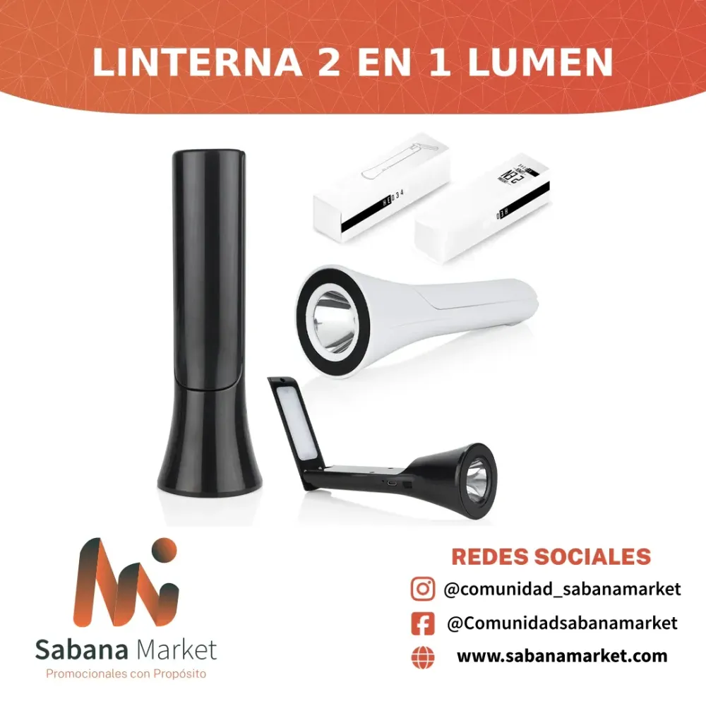 Linterna 2 en 1 Lumen