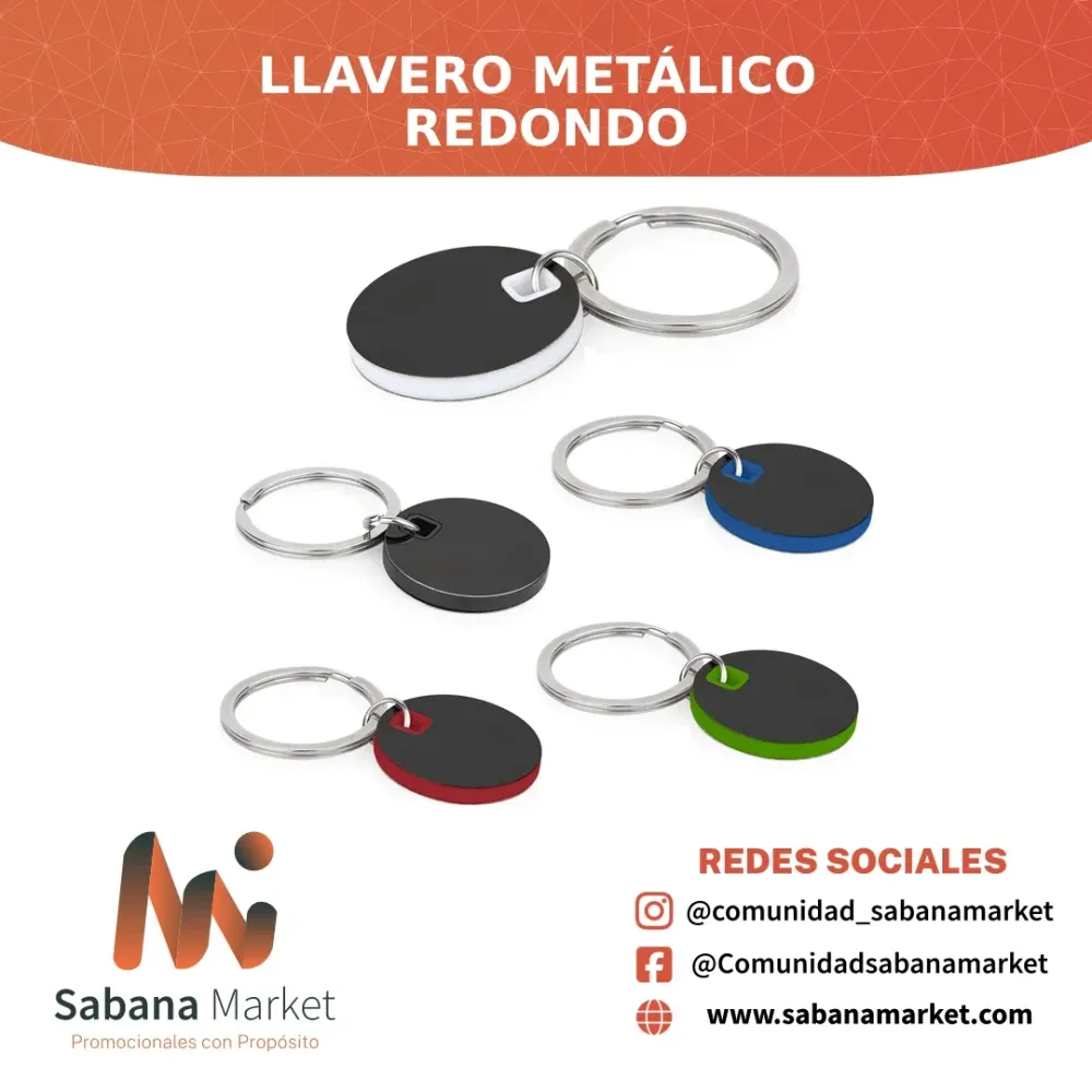 Llavero Metálico Redondo
