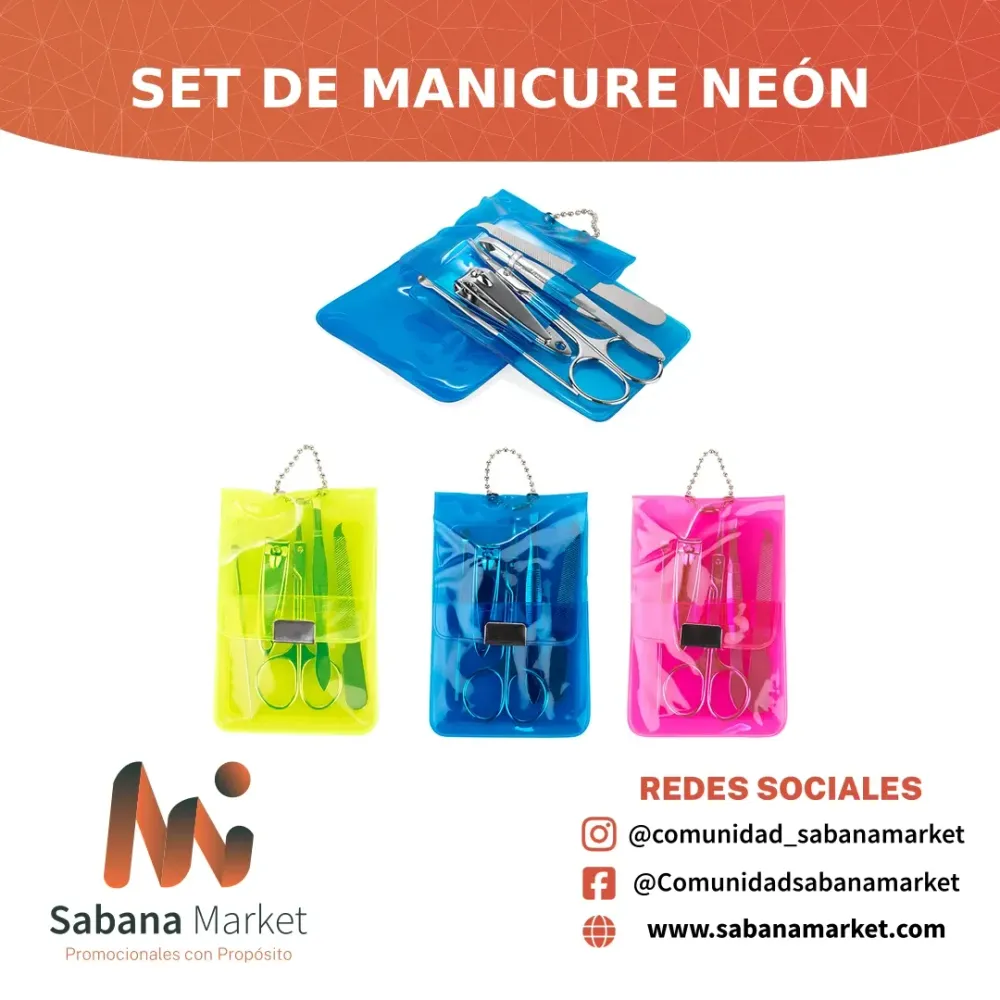Set de Manicure Neón
